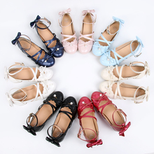 Lolita Love Bowknot Princess Kawaii Girl Women Shoes Student Mori Girl Cosplay japanese Sweet Lolita Shoes 2024 - buy cheap