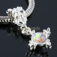 80pcs  Crystal Rhinestone Dangle Cross Charm Beads Fit European Style Bracelet 2024 - buy cheap
