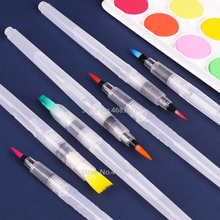 Brand new Water Color Capacity Soft Painting Brush Marker Watercolour Drawing Pens Nylon Point Flat Tips Refillable Painting 2024 - buy cheap