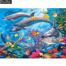 Diamond Painting Landscape Diamond Embroidery Underwater World Needlework Mosaic Handicraft Home Decor XY1 2024 - buy cheap