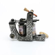 Free  Shipping One Custom Pro Top Carbon Steel 10 Wrap Coils Tattoo Machine Gun Supply Tattoo Machine Good Quality 2024 - buy cheap