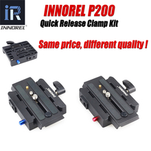 INNOREL-Kit adaptador de liberación rápida P200, abrazadera de placa QR de aleación de aluminio para trípode monopié Manfrotto 501 500AH 701HDV 503HDV Q5 2024 - compra barato