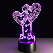 Altavoz inalámbrico con Bluetooth, luz nocturna 3d colorida, led, USB, regalo creativo para el Día de San Valentín para parejas, B07 2024 - compra barato