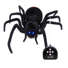 Juguete de araña de juguete de peluche para niños, juguete de broma y truco falso de araña, Animal electrónico, Juguetes Divertidos para niños, regalos de Halloween 2024 - compra barato