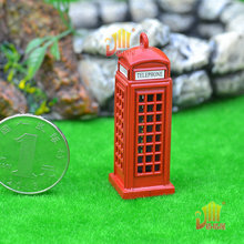 G05-X419 детский подарок игрушка 1:12 кукольный домик мини мебель миниатюрный rement телефонная будка 2024 - купить недорого