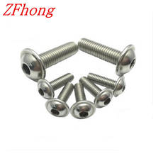 100pcs m3x6/8/10/12/16 hex socket flange button head screw stainless steel 304 2024 - buy cheap