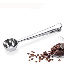 Cucharada medidora de café molido de acero inoxidable, cuchara con bolsa, Clip de sello de plata, 20 Uds. 2024 - compra barato