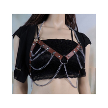 Handmade Punk PU Leather Body Harness Belt O-ring Body Chain Bra Cage Straps Party Gothic Bandage Tops Sexy Nightclub Outfits 2024 - buy cheap