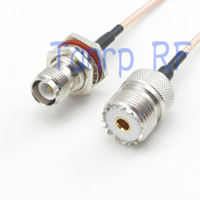 Cabo de extensão rg316 adaptador rabo de porco, 20 polegadas uhf fêmea para rp, tnc, conector rf de 50cm, rabo de porco, cabo de extensão 2024 - compre barato