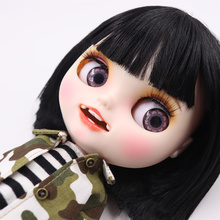 ICY DBS Blyth Doll No.BL9601 Black hair Open Mouth Canine teeth Carved lips Matte face Joint body 1/6 bjd ob24 anime girl 2024 - buy cheap