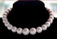 Merry 13-17mm natural freshwater pearl necklace round light women's necklace 925 Silver clasp 18inch 2024 - buy cheap