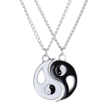 Taiji Bagua Yinyang Necklace Jewelry Zinc Alloy Black White Choker Necklace For Women Wholesale Best Gift for Lovers 2024 - buy cheap
