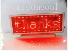 16x48 Display Programmable Message moving scrolling LED Name Badge Tag Red 2024 - buy cheap