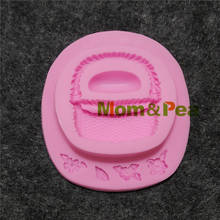 Mom&Pea 1237 Free Shipping Basket Silicone Mold Cake Decoration Fondant Cake 3D Mold Food Grade 2024 - buy cheap