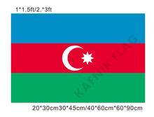 KAFNIK,free shipping 20*30cm/30*45cm/40*60cm/60*90cm small flags Azerbaijan flags and banners for Countries World Event flags 2024 - buy cheap