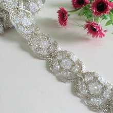 bead rhinestone chain trimming,wedding bridal waist belt decoration DIY 2024 - buy cheap