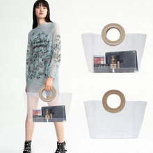 Bolso de hombro transparente de PVC para mujer, bolsa de gelatina, Color caramelo, 2019 2024 - compra barato