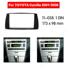 2 din Автомобильный Радио Стерео установка фасции для TOYOTA Corolla 2001-2006 рамка фасции панель фасции тире ободок DVD CD отделка 2024 - купить недорого