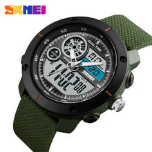 Fashion Men Sports Watches 2018 SKMEI Brand Luxury Dual Display Wristwatches Digital Quartz Watch Waterproof Military Army Watch 2024 - buy cheap
