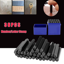 36pcs 6mm Carbon Steel Number/ Letter Stamp Punch Set for Metal Wood Leather Plastic 2024 - buy cheap