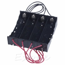 Caja de plástico ABS para batería recargable 4x18650, soporte de almacenamiento, color negro, 1 unidad 2024 - compra barato