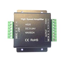 Amplificador de led de alta velocidade a318 a420 a520 para rgb rgbw rgb + cct luz de led