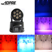 Moving Head LED RGBW Par Light Mini Strobe DMX 512 Stage Lighting Effect Disco Light with Auto Voice Mode for Disco Party Dj 2024 - buy cheap