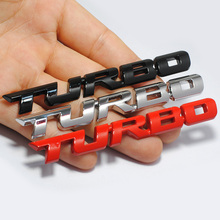 3D наклейка для стайлинга автомобиля, металлическая эмблема TURBO, задний значок задней двери для Ford Focus 2 3 ST RS Fiesta Mondeo Tuga Ecosport Fusion 2024 - купить недорого