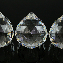 FREE SHIPPING, 40mm Crystal Faceted Ball for christmas tree decoration, 120pcs/lot 2024 - buy cheap