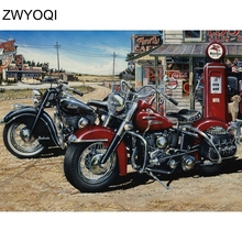 Full Square Diamond mosaic motorcycle 5D DIY Diamond painting motorcycle Full Round Diamond embroidery Cross stitch motorcycle 2024 - buy cheap