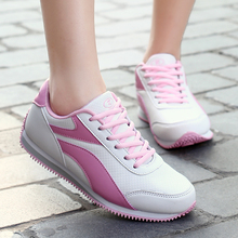 Ginásio sapatos de golfe para as mulheres de couro à prova dwaterproof água anti skid sapatos de unhas esportivas esportivas calçados femininos todo o jogo bola andando sapatos 2024 - compre barato