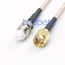 RG316 8inch RF pigtail FME female jack pin to SMA male straight Cable Jumper 2024 - buy cheap