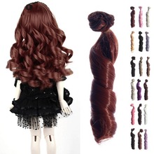 10PCS/LOT  New Arrival Wig BJD Doll DIY High-temperature Wire Wholesale Wig Curly Hair Dolls 2024 - buy cheap