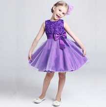 Varejo! Vestido de aniversário infantil feminino, vestido de princesa para meninas adolescentes de 3 a 10 anos 2024 - compre barato