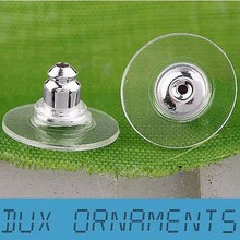 Silicon Stud Earring Back Stoppers Ear Post Nuts Jewelry Findings And Components Gold and Silver Color 2024 - buy cheap