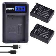 Batmax 2pcs EN-EL14 EN-EL14A Camera Battery+LCD USB Charger for Nikon P7800,P7700,P7100,P7000,D5600,D5500,D5300,D5200,D3200, 2024 - buy cheap