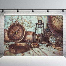 Cenário fotográfico com relógio mecânico, fundo de vinil enferrujado estilo steampunk para estúdio fotográfico 2024 - compre barato