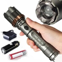 LED Flashlight 18650 8000LM Torch Powerful Rechargeable 4 Modes Zoomable Tactical XML T6 Outdoor Camping Direct Charge Lanterna 2024 - buy cheap