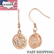 US STOCK 15% Off Uloveido Rose Gold Color Drop Earrings for Women Gifts Earings Wedding Jewelry Aretes de Mujer Wholesale R644 2024 - buy cheap