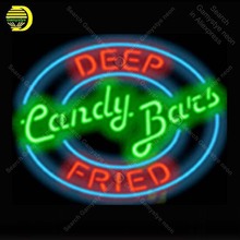 Candy Bats Deep Fried NEON LIGHT SIGN Neon Sign lamp REAL GLASS Tube BEER PUB Store Display Handcraft Iconic Sign 2024 - buy cheap