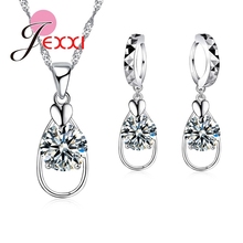 925 Sterling Silver Party Wedding Jewelry Sets Collar Cubic Zirconia Hollow Ball Neckalce Earring Set Accessories 2024 - buy cheap