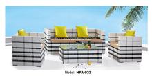 Modern Black White 123 Sectional Rattan Sofa 2 Chair Sofa Coffee Table Set Outside Garden Health Rattan Vine Furniture HFA032 2024 - buy cheap