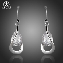 AZORA-pendientes colgantes de circonia cúbica para mujer, aretes, Circonia cúbica, Zirconia, circonita, zirconita, zirconita, estilo elegante, Princesa, TE0154 2024 - compra barato