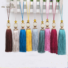 8Pcs/Lot Pearl Beads Curtain Small Cord Tassel Fringe Curtain Accessories DIY Sofa Tablecloth Valance Key Tassel For Sewing 2024 - compre barato