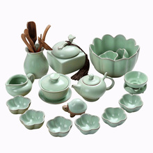 Kungfu Teaware Set Set Ru Kiln Opening Ceramic Tea Ceremony Cover Bowl Teapot Household Tea Cup Set Tea Washing 2024 - buy cheap