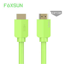 Foxsun HDMI Cable [6.6Feet/2M]Ultra-HD (UHD) 4K HDMI 2.0 Cable 24 Gold Plated Connectors and High-Strength HDMI Cord Green 2024 - buy cheap