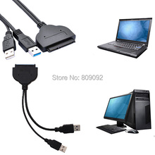 USB 2,0/3,0 к SATA 22Pin кабель 2,5 драйвер для жесткого диска HDD адаптер Соединитель с кабелем питания 2024 - купить недорого