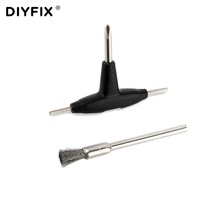 Diyfix kit de ferramentas diy 2 em 1, chave de fenda para cigarro eletrônico, acessórios para atomizador rda diy 2024 - compre barato