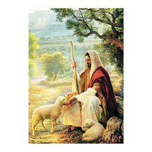 Jesus Christ Diamond Painting Portrait Round Full Drill Shepherd Religion 5D Nouveaute DIY Mosaic Embroidery Cross Stitch Gifts 2024 - buy cheap