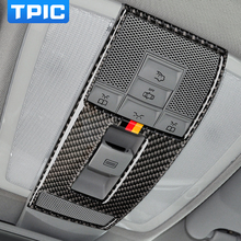 TPIC For Mercedes W204 W212 C E Class Carbon Fiber Car Reading Light Control Plane Cover Sticker Interior Trim Car Accessories 2024 - buy cheap